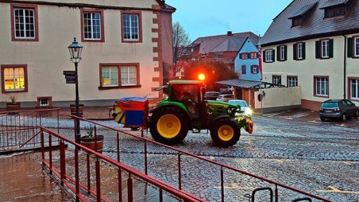 Schon in den frühen Morgenstunden wurde in Ettenheim Salz gestreut. Foto: Stadt Ettenheim