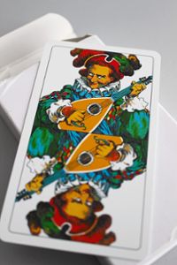 Der sogenannte Gstieß ist beim badischen Kartenspiel Cego der höchste Trumpf.  Foto: Simon Foto: Schwarzwälder Bote
