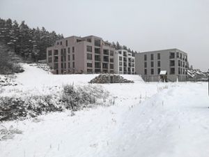 Das Wohnquartier Schönblick soll erweitert werden. Im ersten Bauabschnitt sind bereits drei Wohnblöcke entstanden. Foto: Ginter