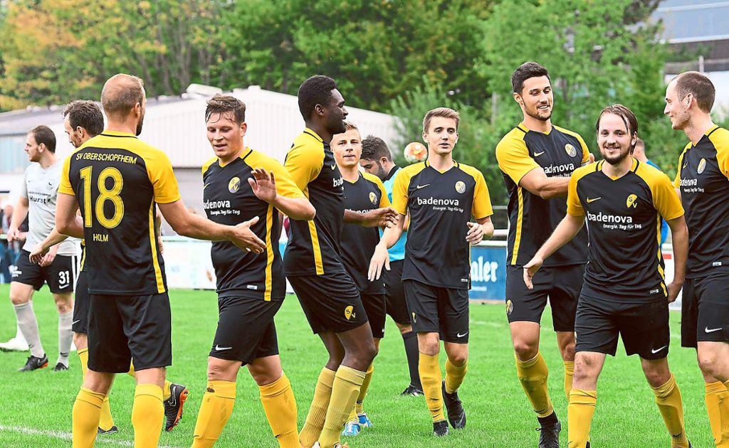 Der SV Oberschopfheim hat in dieser Saison wieder besonderen Grund zum Jubeln: Es läuft in der Liga und im Pokal.  Foto: Künstle