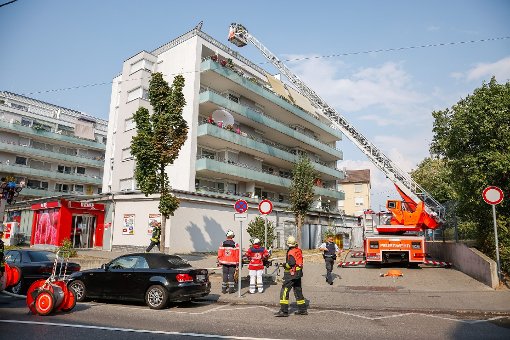 Der Brand eines Supermarkt-Anbaus in Stuttgart-Rot rief am Wochenende die Feuerwehr auf den Plan. Foto: www.7aktuell.de | Frank Herlinger