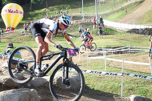 Ronja Eibl zeigte beim Weltcup in Val di Sole eine starke Vorstellung und wurde Fünfte bei den U23-Damen.  Foto: Mast-Sindlinger Foto: Schwarzwälder Bote
