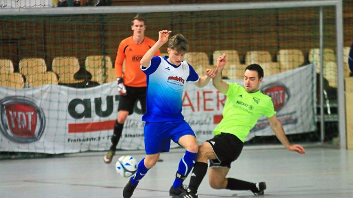 Vorrunde beim 35. Albstadt-Hallenfußball-Turnier