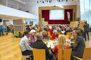 Regionalkonferenz in Bräunlingen: Mitglieder des Schwenninger Ortsvereins diskutieren über die Zukunftsmöglichkeiten des Schwarzwaldvereins.  Foto: Schwarzwaldverein Foto: Schwarzwälder-Bote