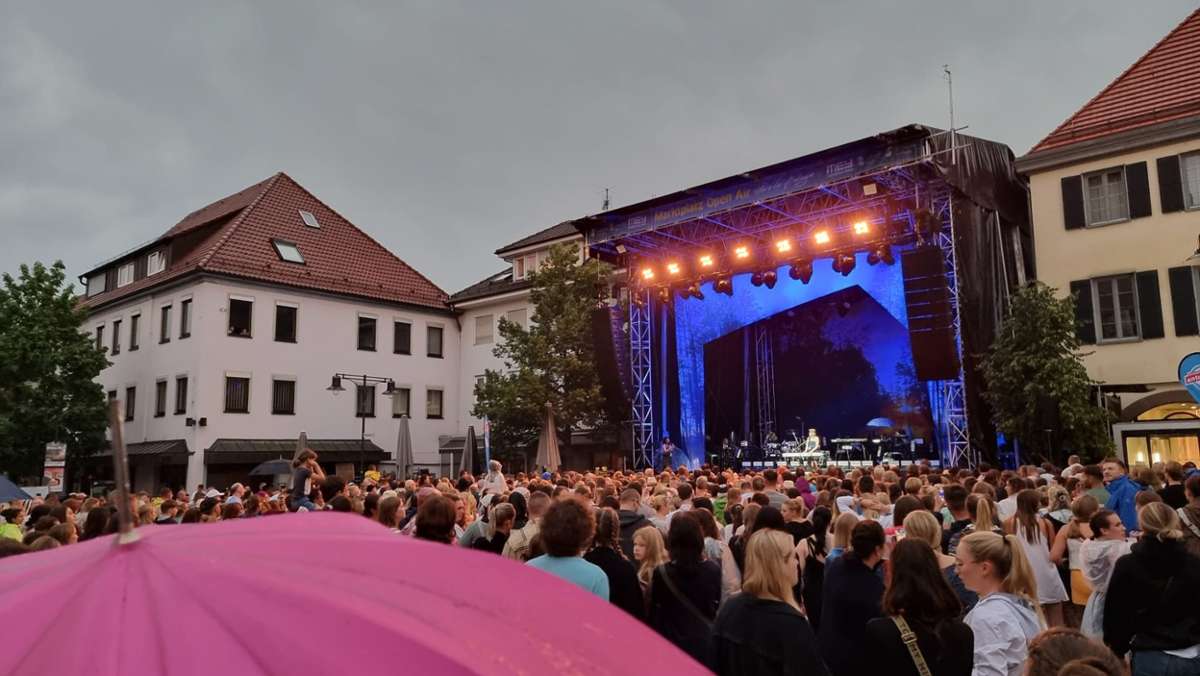 Open-Air in Balingen: Nach Unwetter - Konzert von Lea startet doch noch