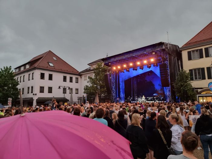 Open-Air in Balingen: Nach Unwetter - Konzert von Lea startet doch noch