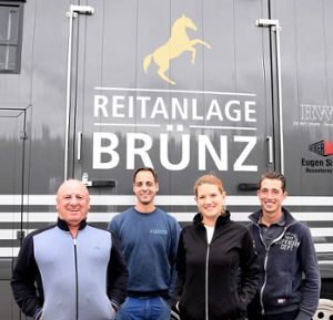 Sie organisieren das Internationale Reitturnier in Salzstetten: Andreas Brünz (links), Marc Lehmann, Vanessa Gänßle und Sönke Aldinger.Foto: Maier Foto: Schwarzwälder Bote