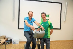 Reinhard Braun (Vega) und  Jens Strohmaier (Personal Training & Coaching Firma Circle) Foto: Schwarzwälder-Bote
