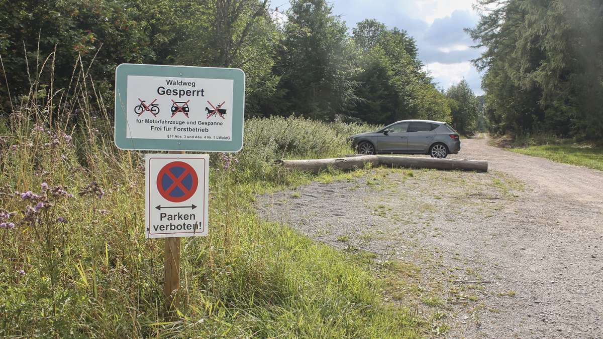Parken Verboten Wo Mitten Im Wald Bei Unterbr nd Ein Strafzettel Droht 