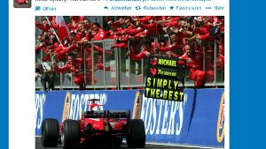 72 Ferrari-Botschaften für Schumacher
