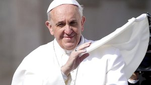 Papst Franziskus spricht in Straßburg