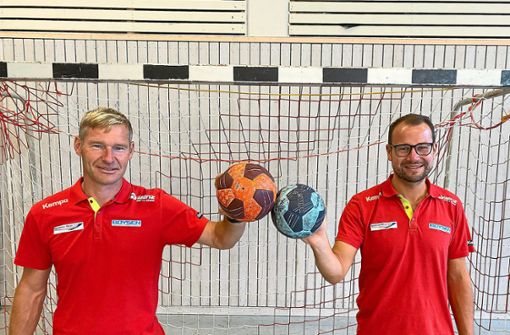 Kevin Bauer (rechts) und André Dannenberg bilden das neue Trainergespann beim TSV Altensteig. Foto: Priestersbach