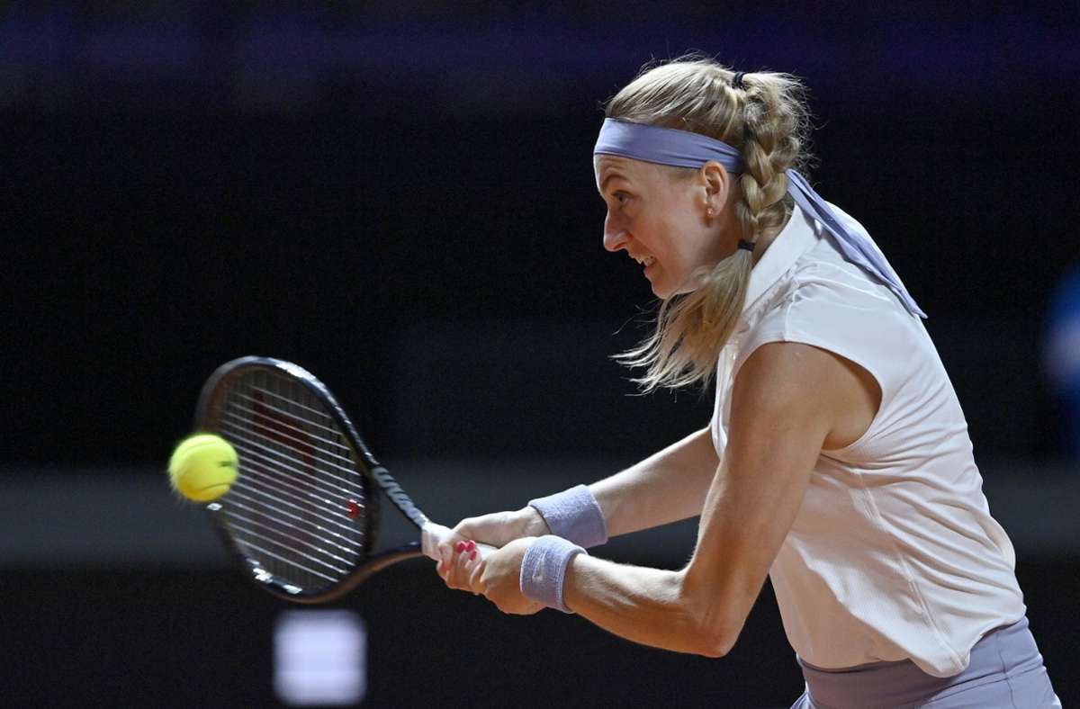 Auch die zweimalige Wimbledon Gewinnerin Petra Kvitova steht im Viertelfinale. Sie gewann schon einmal 2019 das Turnier in der Porsche-Arena.
