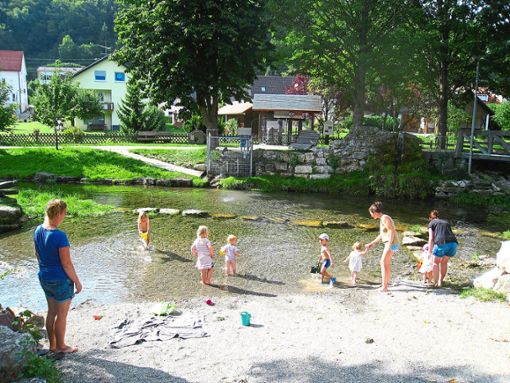 Der Wasserspielplatz in Stetten ist für viele Eltern mit Kinder ein Anziehungspunkt. Bislang fehlt eine öffentliche Toilette.  Foto: privat Foto: Schwarzwälder Bote