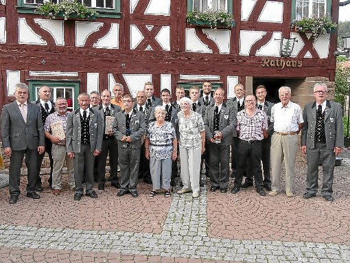 Im Rahmen des Rathausfests ehrt der Musikverein seine treuen Mitglieder. Foto: Rapp Foto: Schwarzwälder-Bote