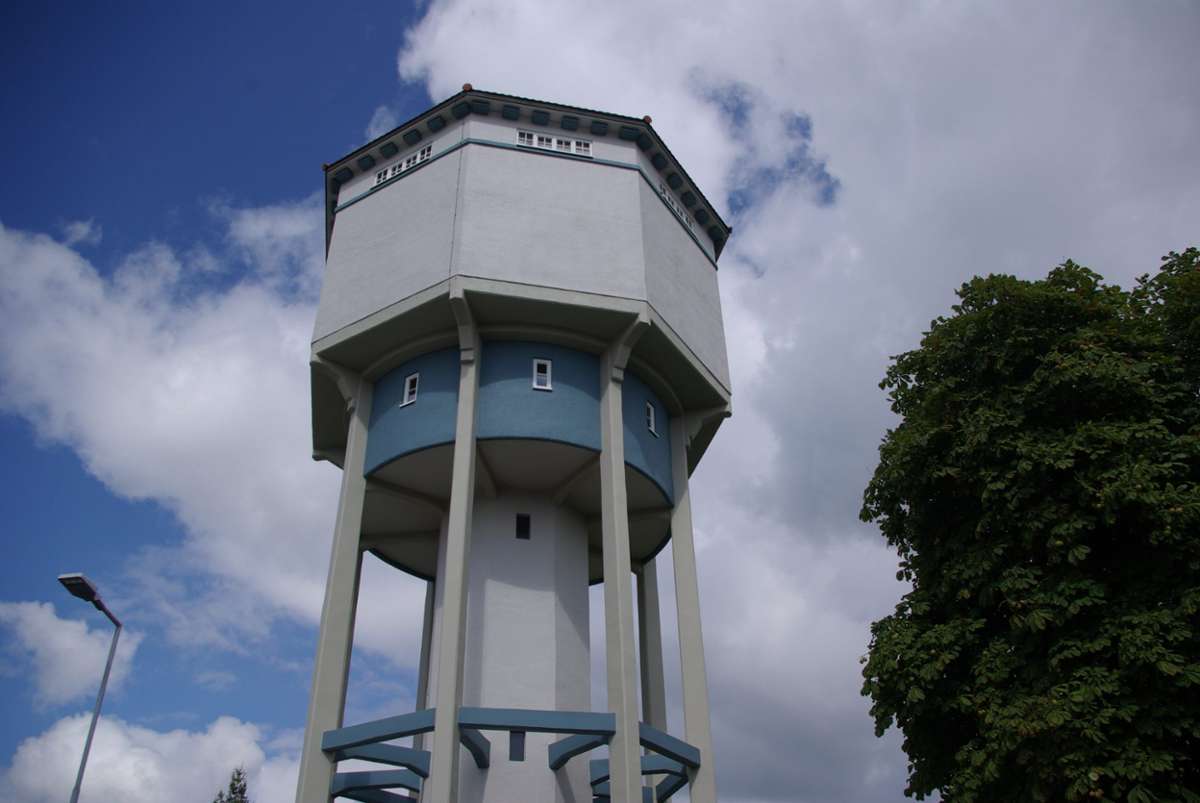 Der Wasserturm ist das Benzinger Wahrzeichen und kann jährlich nur am Tag des offenen Denkmals bestiegen werden.