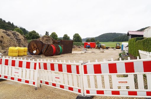 Die Erschließung des Baugebietes „In der Breite“ in Oberdigisheim kann – wenn weiter alles nach Plan verläuft – im November abgeschlossen werden. Foto: Dunja Kuster