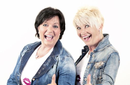Petra Binder (links) und Doris Reichenauer, bekannt als Komikerinnen-Duo „Dui do on de Sell“ Foto: Dui do on de Sell