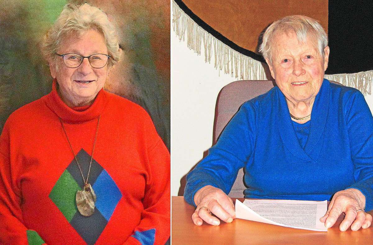 Gertrud Schmidt und Maria Noack wurden beim Forum Ebhausen zu Ehrenmitgliedern ernannt. Foto: Forum Ebhausen