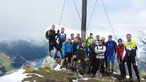 Die Radlergruppe des SC Onstmettingen unternahm eine Bike-and-Hike-Tour im Arlberggebiet. Foto: Schwarzwälder-Bote
