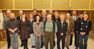 Der wiedergewählte Vorstand des Schützenvereins Winterlingen stellte sich zusammen mit den Geehrten zum Foto. Foto: Eyrich Foto: Schwarzwälder-Bote