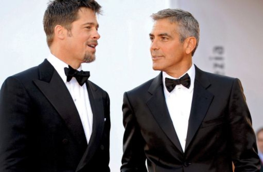 Seit Jahren dicke Kumpel: George Clooney und Brad Pitt.