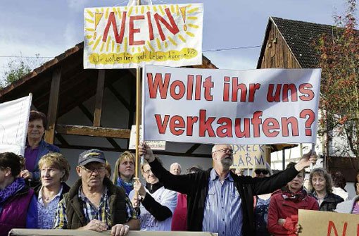 Talheimer Bürger haben sich gegen die Steinbruchauffüllung engagiert – heute soll der Horber Gemeinderat das letzte Wort sprechen. Foto: Hopp