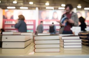 In diesem Jahr findet die 75. Frankfurter Buchmesse statt. Foto: dpa/Sebastian Gollnow