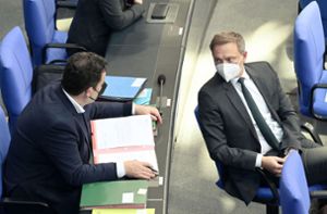 Hubertus Heil (links) und Christian Lindner haben beim Klimageld Diskussionsbedarf. Foto: imago //Frederic Kern