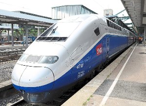 Der TGV fährt ab 3. Juli von Stuttgart über Straßburg in Rekordzeit nach Paris und zurück. Foto: Weißbrod Foto: Lahrer Zeitung