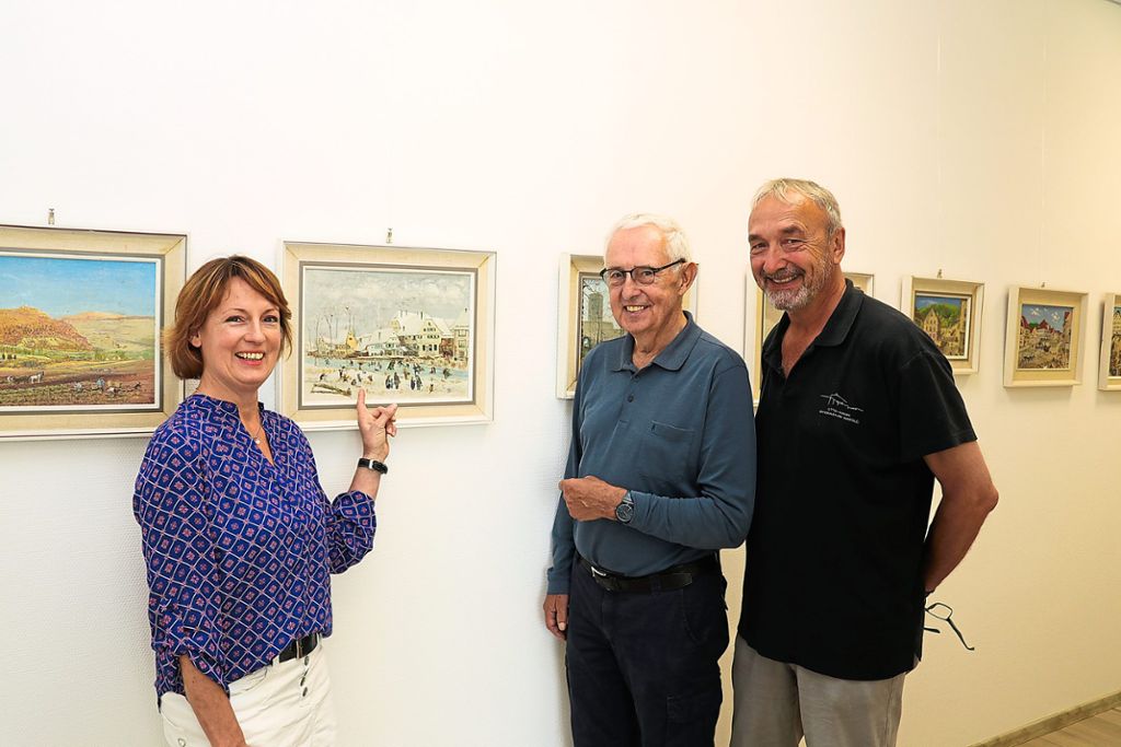 Dorothee Müller, Ulrich Mansfeld und Joachim Ploghöft (von links) freuen sich auf die Ausstellungseröffnung am Sonntag. Foto: Geisel Foto: Schwarzwälder Bote