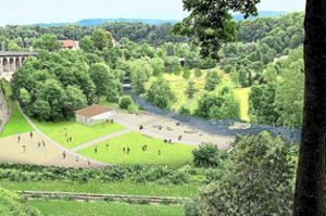 Zur Landesgartenschau ist ein Strand am Neckar geplant. Eine offizielle Badeerlaubnis wird es jedoch nicht geben. Foto: Stadt Rottweil