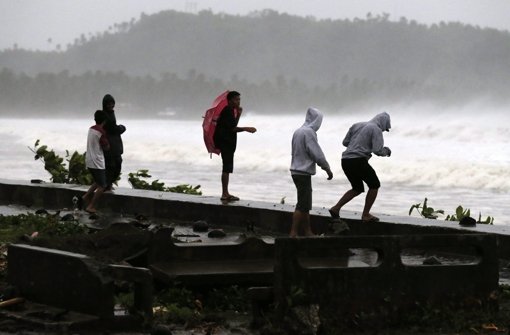 Die ersten Ausläufer des Taifuns Hagupit haben die Philippinen erreicht. Foto: EPA