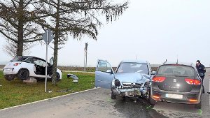 Drei Verletzte bei Unfall nahe Hochmössingen