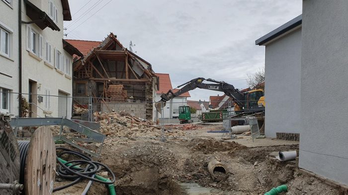 Wie geht es mit der Baustelle in Sickingen weiter?