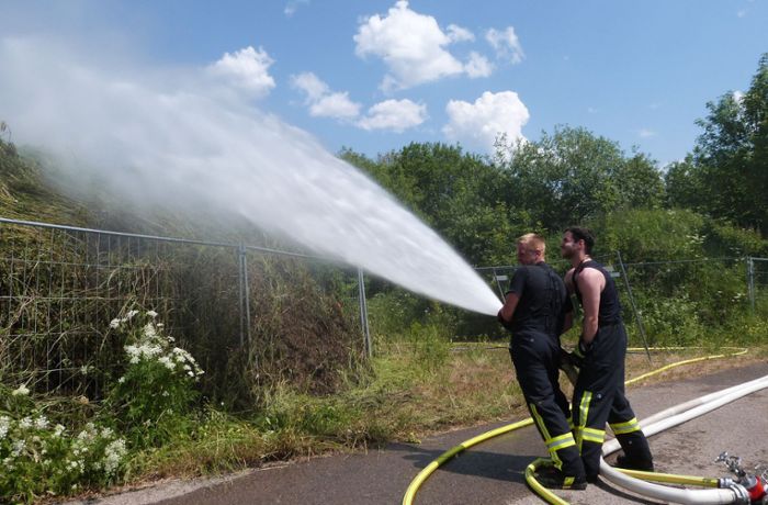 Flächenbrand bei Dietersweiler: Polizei ermittelt wegen fahrlässiger Brandstiftung