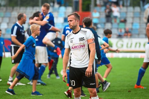 FC 08-Kapitän Benedikt Haibt ist nach der Niederlage in Pirmasens enttäuscht. Foto: Eich