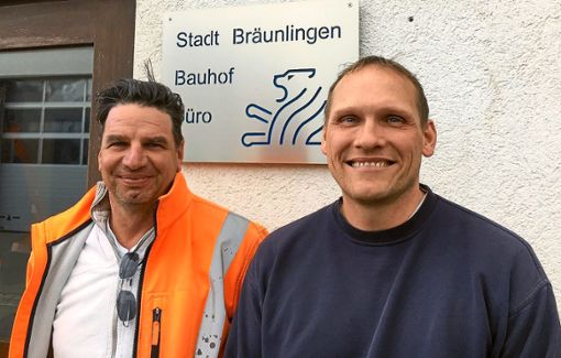 Martin Ritter (links) und Silvio Horn sind die neuen Chefs im Bauhof. Foto: Stadt Foto: Schwarzwälder Bote