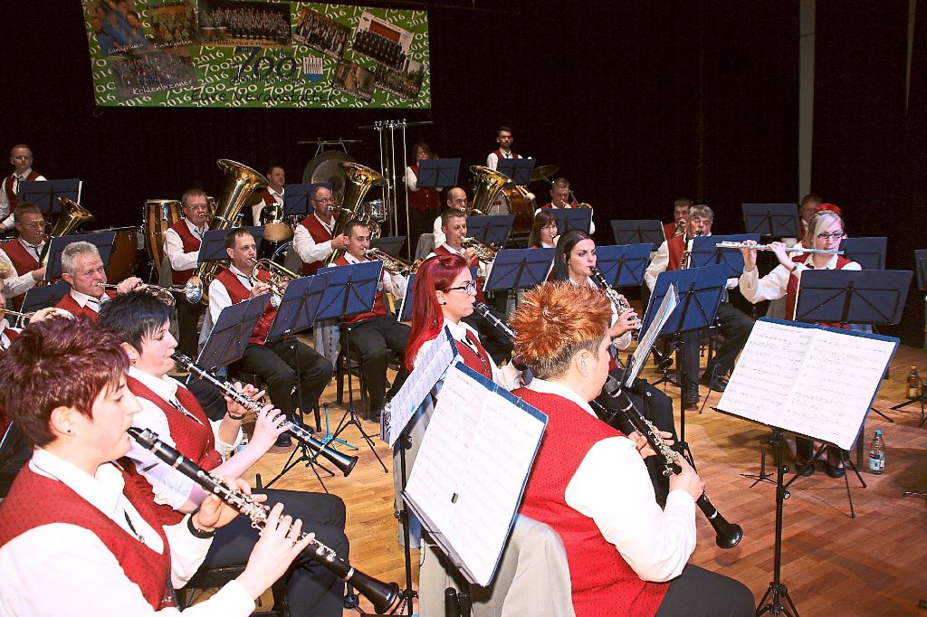 Der Musikverein Frohsinn Rohrbach begeistert beim Frühjahrskonzert mit einem abwechslungsreichen Programm.   Foto: Larhzal Foto: Schwarzwälder-Bote