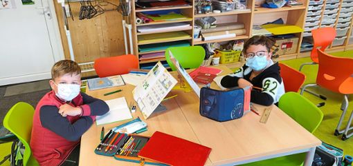 In der Grund- und Werkrealschule Eichberg  sind nur die Kinder der Notbetreuungsgruppen im Haus.Foto: Konegen Foto: Schwarzwälder Bote