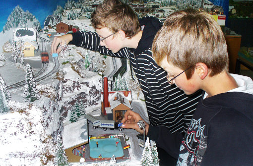 Winterlandschaft in Miniatur – der ETC Albstadt vermag mit seinen Modellen Jung und Alt zu begeistern. Foto: Schwarzwälder-Bote