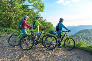 Auch mit dem Mountainbike lässt sich die Landschaft der Schwäbischen Alb erkunden.Foto: SAT Foto: Schwarzwälder Bote