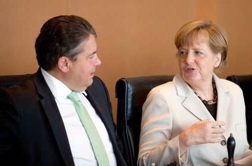 Bundeskanzlerin Angela Merkel (CDU) und Vize-Kanzler Sigmar Gabriel (SPD) Foto: dpa