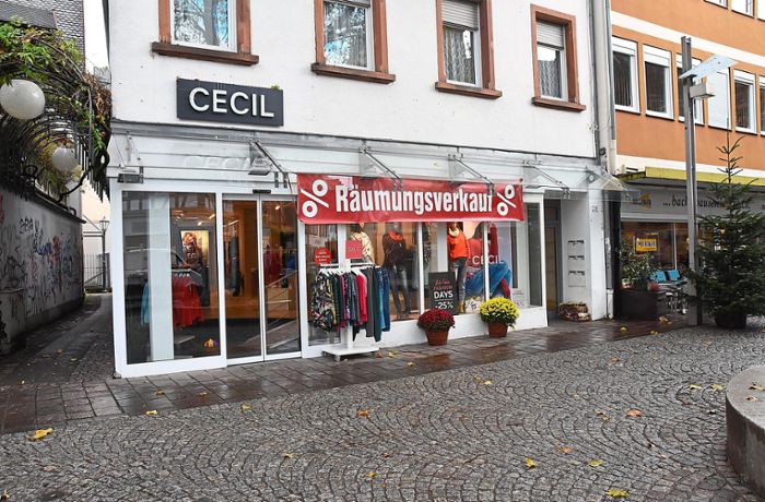 Weiterer Leerstand in der Innenstadt: Lahrer Filiale der Modekette Cecil schließt