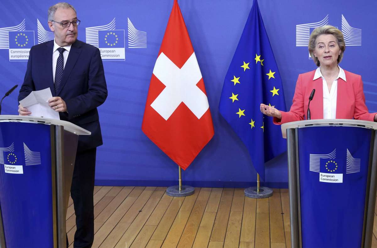 Der Schweizer Präsident Guy Parmelin hat den Vertrag platzen lassen. Foto: dpa/Francois Walschaerts