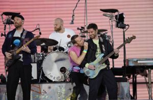 Über sieben Millionen Tickets wurden bereits für die aktuelle „Music Of The Spheres World Tour“ von Coldplay verkauft. (v.l. Jonny Buckland, Will Champion, Chris Martin, Guy Berryman) Foto: IMAGO/TT/IMAGO/Adam Ihse/TT