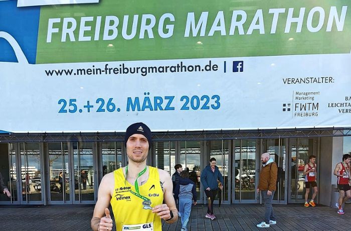 Freiburg-Marathon: Nils Holocher fehlen nur Sekunden