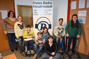 Ein Besuch, der Spaß machte: die Schüler im Radio-Studio in Freudenstadt.  Foto: Dreifürstensteinschule Foto: Schwarzwälder Bote