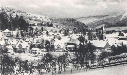 Winter in Herrenalb im Jahr 1938.  Foto: Zoller Foto: Schwarzwälder Bote