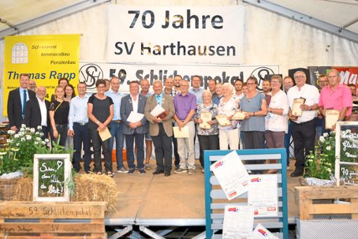 Beim Festakt zum Auftakt der Jubiläumsfeier des SV Harthausen gibt es viele Ehrungen.  Fotos: Wagner Foto: Schwarzwälder Bote